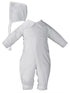 Baby Boys White Long Sleeve Cotton Hand Smocked Christening Outfit 0-24M - SophiasStyle.com