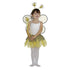 Girls Yellow Tutu Wings Headband Wand Bumble Bee Halloween 4Pc Costume Set 2-4T - SophiasStyle.com
