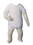 Baby Unisex Cotton Knit Short Sleeve Christening Bodysuit 0-18M - SophiasStyle.com