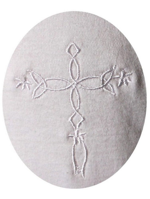 Baby Unisex Cross Embroidery Cotton Knit Coverall Bodysuit 0-18M - SophiasStyle.com