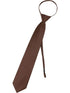 Boys Multi Color Pre Tied Junior Solid Adjustable Zipper Neck Tie - SophiasStyle.com