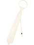 Boys Multi Color Pre Tied Junior Solid Adjustable Zipper Neck Tie - SophiasStyle.com