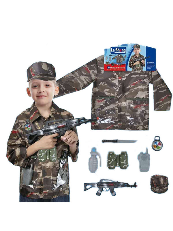 Little Boys Camo Military Forces Halloween Costume 3-8 - SophiasStyle.com