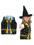 Big Girls Multi Color Witch Halloween Vest Hat Costume 3-8 - SophiasStyle.com