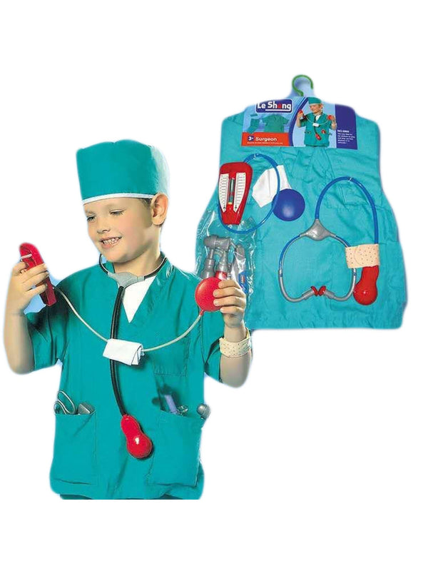 Unisex Kids Teal Surgeon Halloween Costume 3-8 - SophiasStyle.com