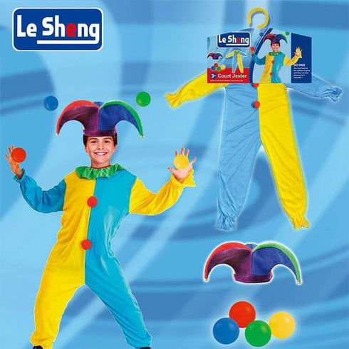 Little Boys Multi Color Court Jester Halloween Costume 3-8 - SophiasStyle.com