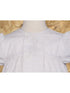 Baby Girls White Cotton Victorian Style Bonnet Christening Dress Gown 0-12M - SophiasStyle.com