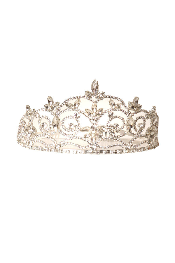 Cinderella Couture Girls Silver Delicate Rhinestone Wedding Pageant Tiara - SophiasStyle.com