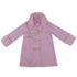 Girls Pink Gold Buttons Trim Double Breasted Coat S (9-24M)-XL (6-8) - SophiasStyle.com