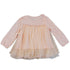 Girls Coral Lace Covered Flower Embellished Shirt S (9-24M)-XL (6-8) - SophiasStyle.com