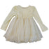 Girls Ivory Lace Covered Long Sleeved Dress S (9-24M)-XL (6-8) - SophiasStyle.com