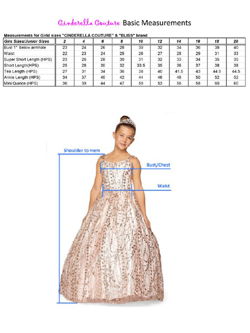 Cinderella Couture Big Girls Multi Color Glitter Mesh V Neck Short Dress 4-16 - SophiasStyle.com