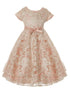 Crayon Kids Girls Floral Lace Overlay Tea Length Christmas Dress 2T-14 - SophiasStyle.com