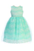 Just Kids Girls Multi Color Floral Lace Tulle Pearls Easter Dress 2T-14 - SophiasStyle.com