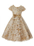 Crayon Kids Girls Floral Lace Overlay Tea Length Christmas Dress 2T-14 - SophiasStyle.com