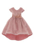 Just Kids Girls Tulle High-Low Sparkle Flower Christmas Dress 2T-14 - SophiasStyle.com