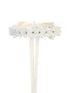Kids Dream Ivory Floral Rhineston Bow Crown - SophiasStyle.com