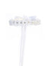 Kids Dream White Floral Rhineston Bow Crown - SophiasStyle.com