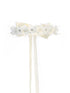 Kids Dream Ivory Floral Pearl Rhineston Bow Crown - SophiasStyle.com