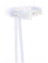 Kids Dream White Floral Pearl Rhineston Bow Crown - SophiasStyle.com