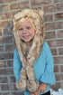 Big Girls Crystal Fox Faux Hat 6-12 - SophiasStyle.com