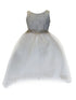 Big Girls Champagne Sequin Bodice Hi Low Junior Bridesmaid Dress 8-16 - SophiasStyle.com