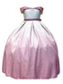 Little Girls Blush Silver Two Tones Gradation Metallic Flower Girl Dress 2-6 - SophiasStyle.com