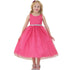 Big Girls Fuchsia Rhinestone Tulle Junior Bridesmaid Dress 8-12 - SophiasStyle.com