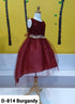 Little Girls Burgundy Sequin Bodice Hi Low Flower Girl Dress 2-6 - SophiasStyle.com
