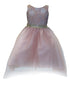 Little Girls Mauve Sequin Bodice Hi Low Flower Girl Dress 2-6 - SophiasStyle.com