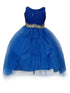 Big Girls Royal Blue Sequin Bodice Hi Low Junior Bridesmaid Dress 8-16 - SophiasStyle.com