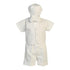 Lito Baby Boys Vest Hat Poly Cotton Short Baptism Christening Set 0-24M - SophiasStyle.com
