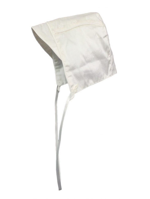 Little Things Mean A Lot Baby Boys Off-White Silk Captain Style Brim Hat 0-24M - SophiasStyle.com