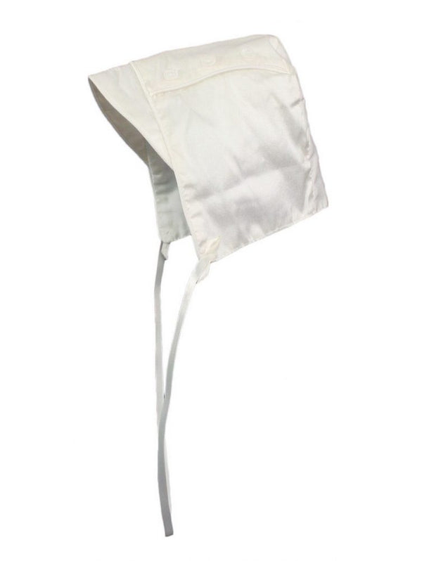 Little Things Mean A Lot Baby Boys Off-White Silk Captain Style Brim Hat 0-24M - SophiasStyle.com