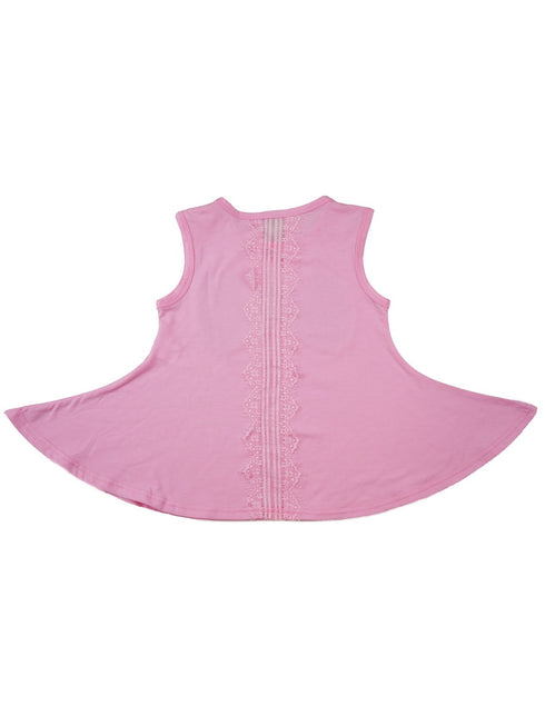 Girls Pink Sequin Pearl Shell Applique Cotton Dress 9M-8 - SophiasStyle.com