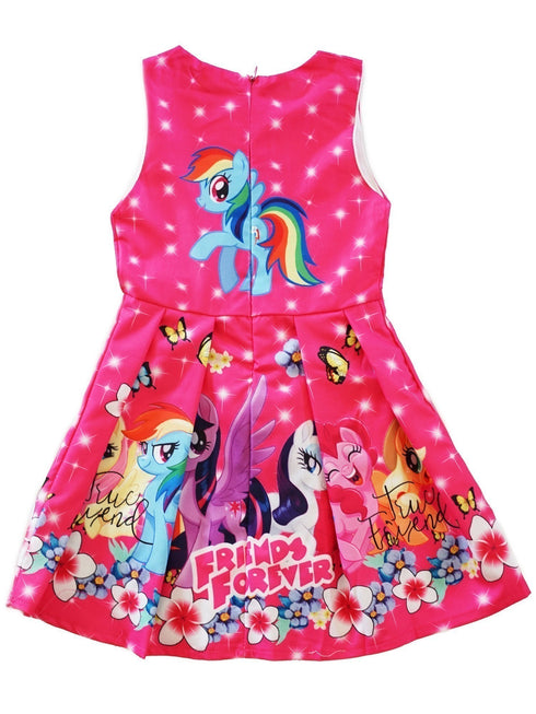 Girls Hot Pink My Little Pony Friends Forever A-Line Dress 9M-8 - SophiasStyle.com