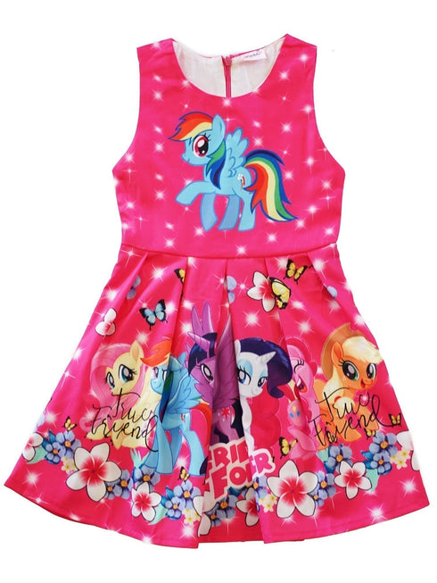 Girls Hot Pink My Little Pony Friends Forever A-Line Dress 9M-8 - SophiasStyle.com