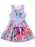 Girls Lavender My Little Pony Friends Forever A-Line Dress 6-8 - SophiasStyle.com