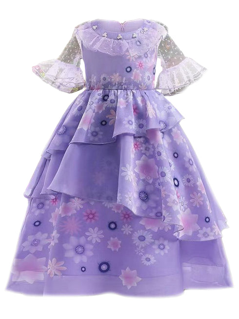 Girls Lavender Encanto Isabela Madrigal Dress 3-11 - SophiasStyle.com