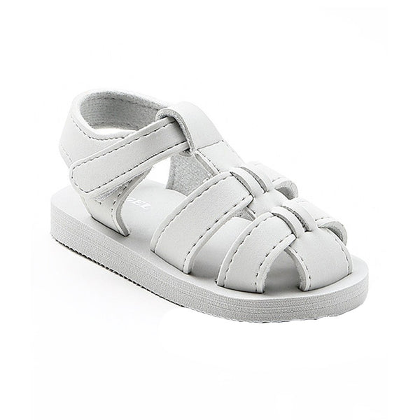 Angel Baby Girls Silver EVA Foam Fisherman Sandals 11-12 Little Kids - SophiasStyle.com