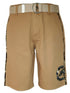 Boys Beige Twill Cotton Cargo Shorts 4-16 - SophiasStyle.com