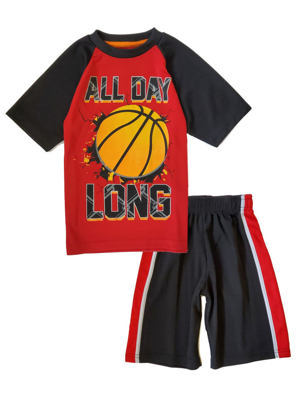 El Chico Rey Baby Boys Red 2 Piece Jersey Short Set 12-24M - SophiasStyle.com