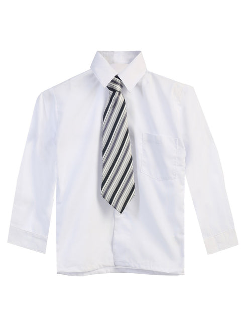 Rafael Big Boys Tie Long Sleeve Dress Shirt 8-20 - SophiasStyle.com