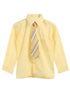 Rafael Little Boys Tie Long Sleeve Dress Shirt 2T-7 - SophiasStyle.com