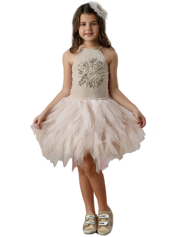 Ooh La La Couture Girls Blush Emma Tutu Dress, 12M-14 - SophiasStyle.com