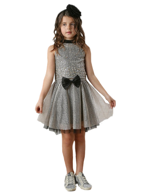 Ooh La La Couture Girls Black Ivory Glitter 2 Pcs Kenna Skirt Set, 12M-14 - SophiasStyle.com