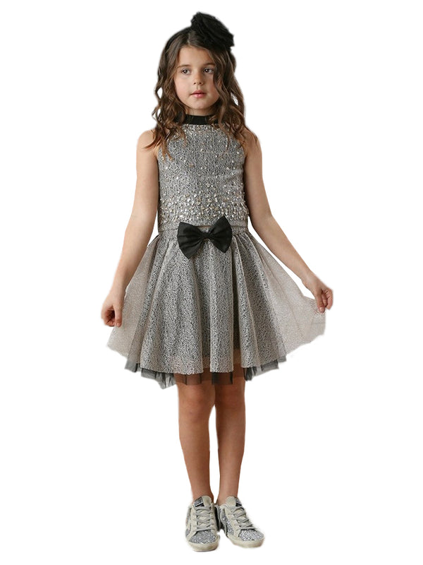 Ooh La La Couture Girls Black Ivory Glitter 2 Pcs Kenna Skirt Set, 12M-14 - SophiasStyle.com