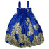 Little Girls Royal Blue Leopard Print Chiffon Baby Doll Dress 24M-8 - SophiasStyle.com