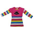 Little Girls Multi Color Rainbow Stripes Long Sleeves Dress 24M-8 - SophiasStyle.com