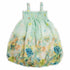 Little Girls Teal Rose Strap Bow Floral Chiffon Baby Doll Dress 24M-8 - SophiasStyle.com